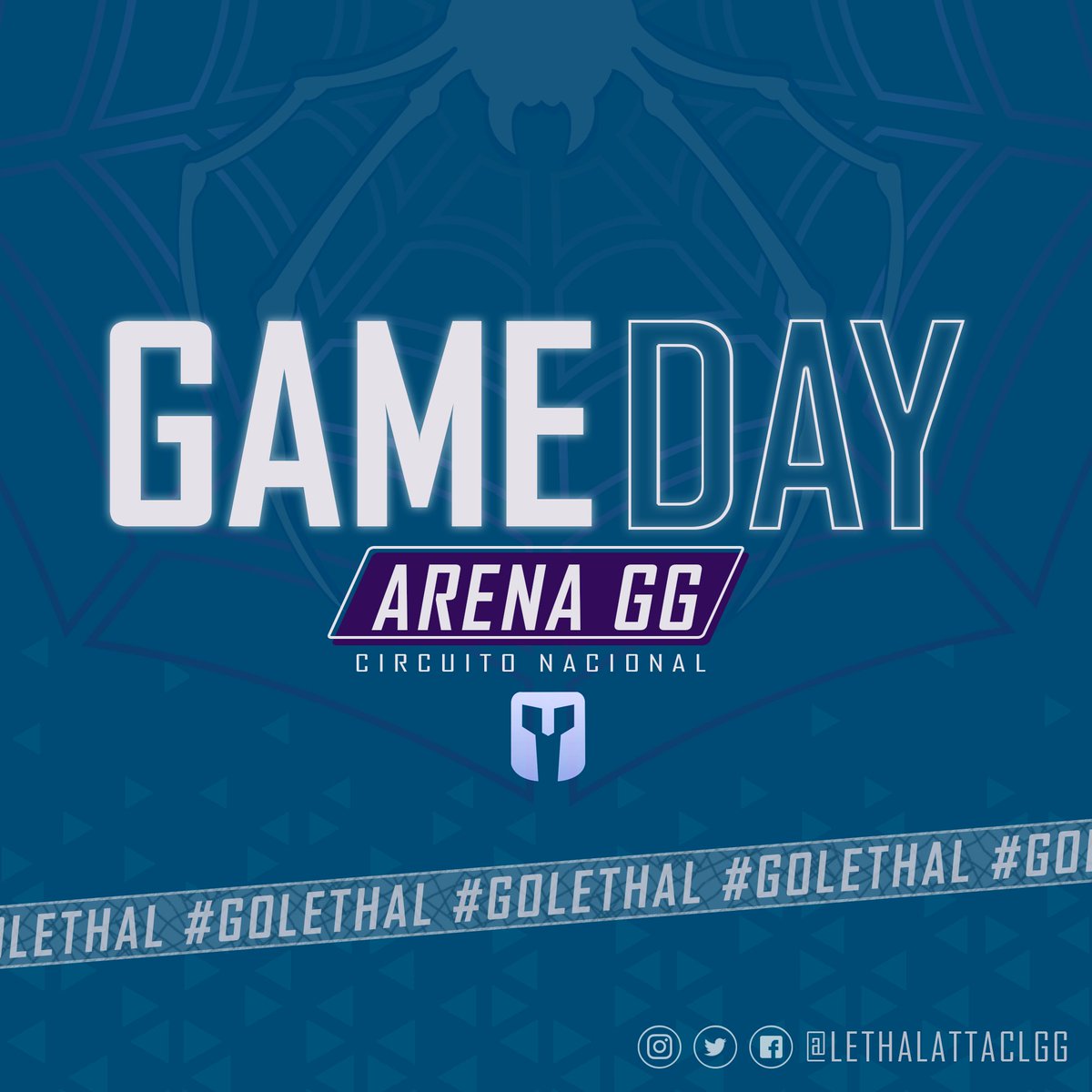 lethalattackgg's tweet photo. ¡Hoy nos vemos de nuevo en Arena GG!🔥#GOLETHAL 🕷️

#lethalattack #arenagg #leagueoflegends #matchday https://t.co/f2OtjDSsH9