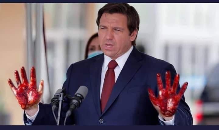Souli_Bird's tweet photo. DeathSantis is jeopardizing & killing Floridians with his self serving policies, greed, misinformation and lies. Vote him out in Nov!Vote Nikki Fried 4 Governor #DemVoice1
#DeSantisGenocide
#DeSantisFailedFlorida
#VoteDeSantisOut2022
#CriminalNegligence
#CrimesAgainstHumanity https://t.co/w1KDk7gBAh