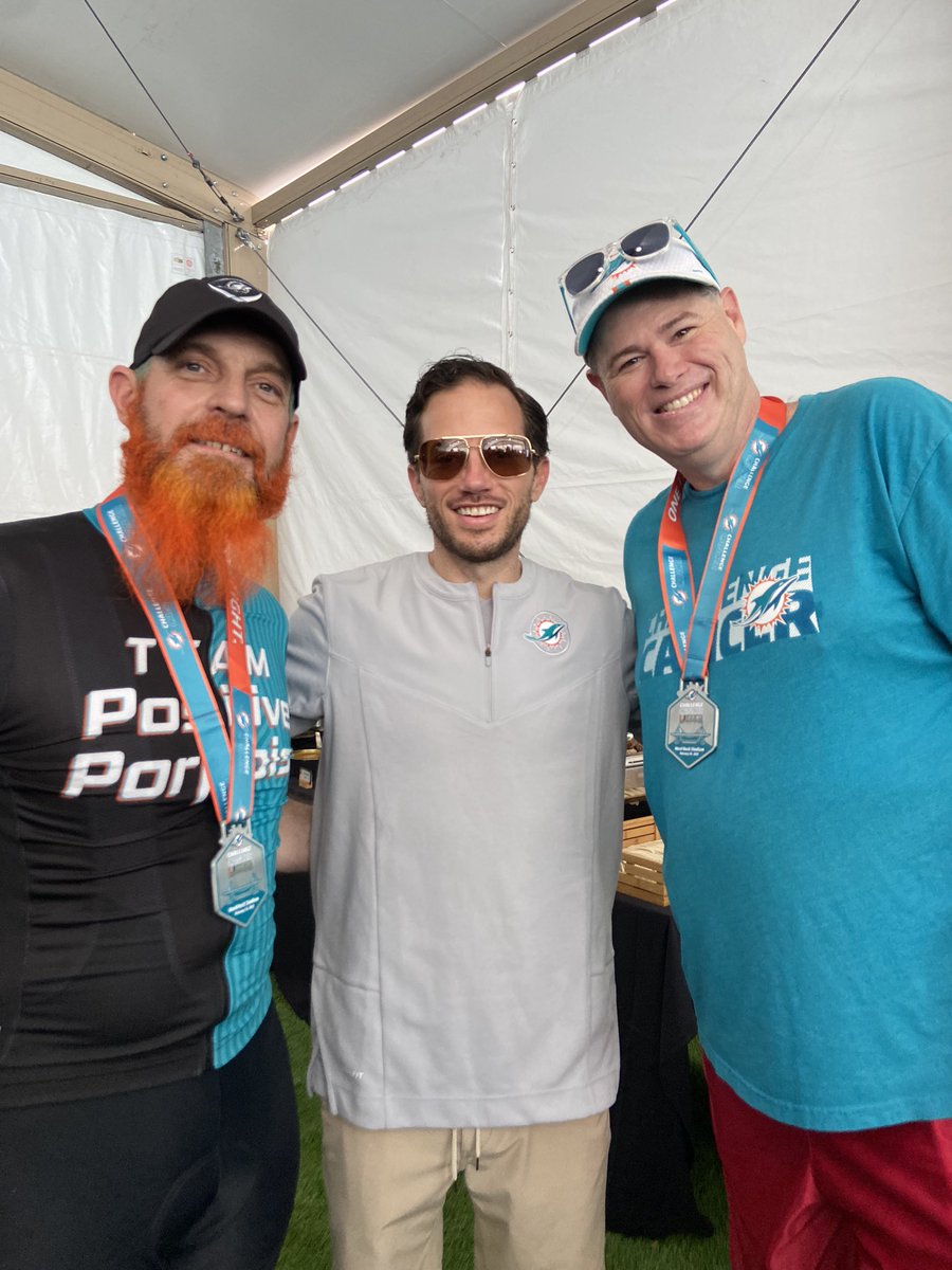 ian693's tweet photo. I wished Coach McDaniel luck this year and told him that we are all rooting for him!!! #MiamiDolphins #FinsUp https://t.co/wHOwJYcq1M