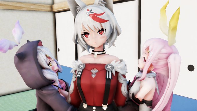 #ろく画 #あまおとアルバム  #ちかげMMD
どうするちか姉～(某CM風 