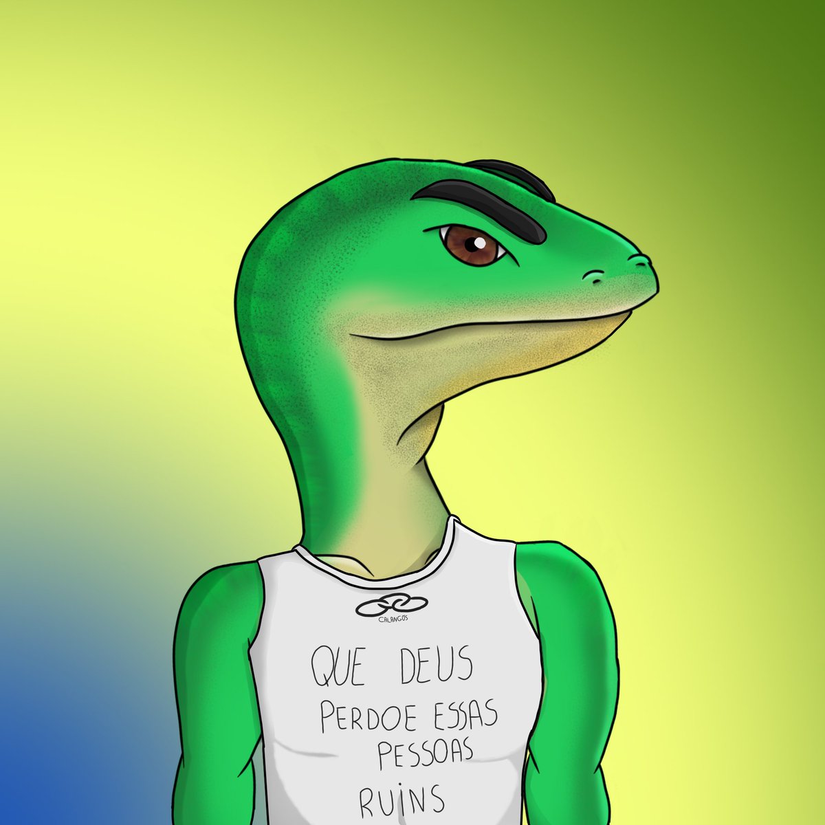 Hi #NFTfamily this is the tenth NFT of the collection that you can find on <a href="/opensea/">OpenSea</a>

We count on the maximum support of #NFTCommmunity

This is Calango # 10 He was inspired by a historic Brazilian soccer player <a href="/A10imperador/">Adriano Imperador</a> 

#NFTCollection #NFTs

click:
opensea.io/assets/matic/0…