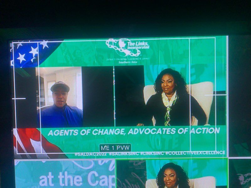 Best part of my day so far-moderating <a href="/salinksinc/">Southern Area of The Links, Incorporated</a> #AllStates #LDAC, fellowshipping w/Sisters and especially hearing @WhipClyburn refer to me as “Madame Moderator” 😊💚🔗<a href="/AzaleaCityLinks/">Azalea City (GA) Links</a>