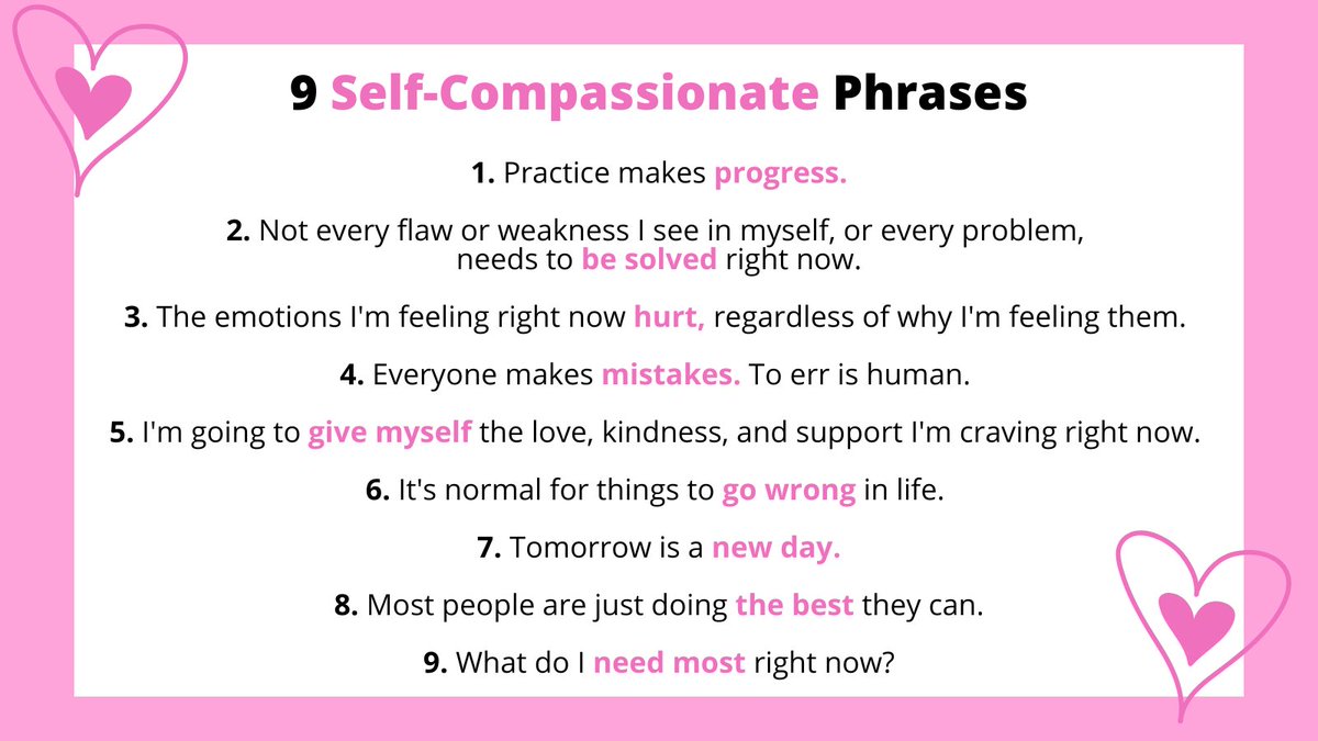 Could you be kinder and more caring to yourself? Here's a great place to start. bit.ly/3lckRQ6