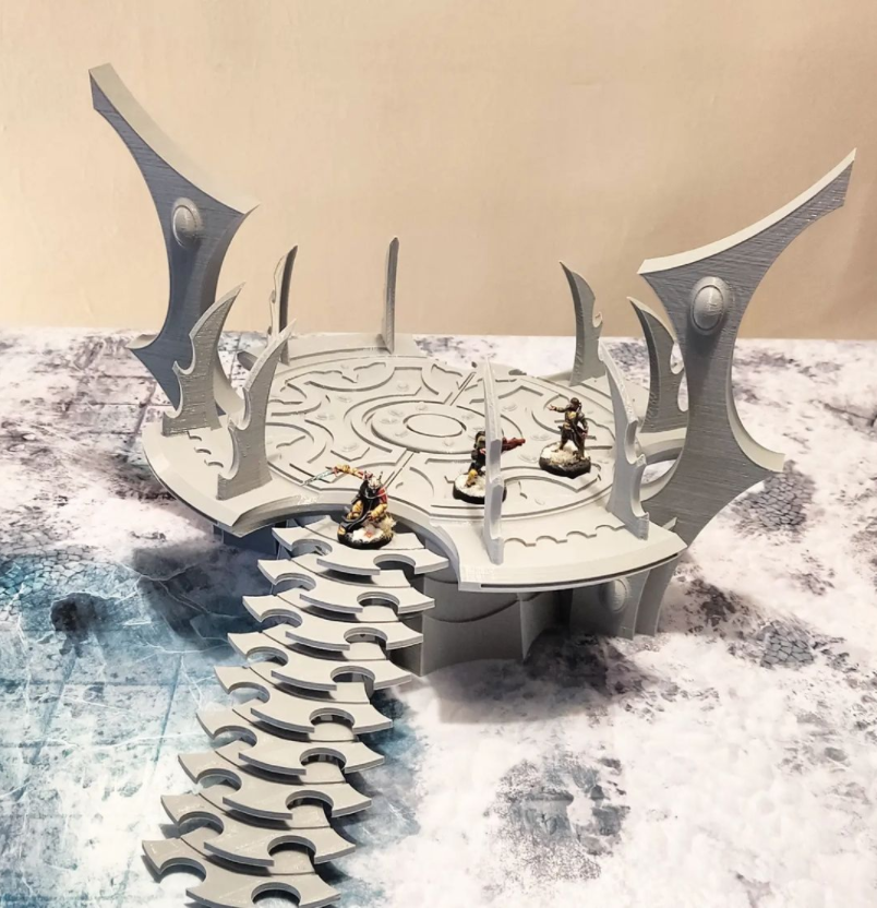 Landing Platform from our february release
#3dprinting #anycubicphoton #scenery #wargames #40k #terrain #infinity #eldar #stl #patreon #miniatures #StarWarsLegion #wh40k #tabletop #sacrusmundus #fantasy #drukhari #tabletopgames #tabletopterrain #killteam #darkeldarterrain