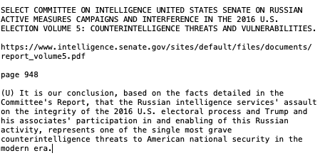 allen_pagent's tweet photo. Trump is the only President in US history to be declared a threat to US national security.  This was filed in a report led by the Republican party.  #GOPtheRussianParty #GoGOP https://t.co/bAnUBUHr4M