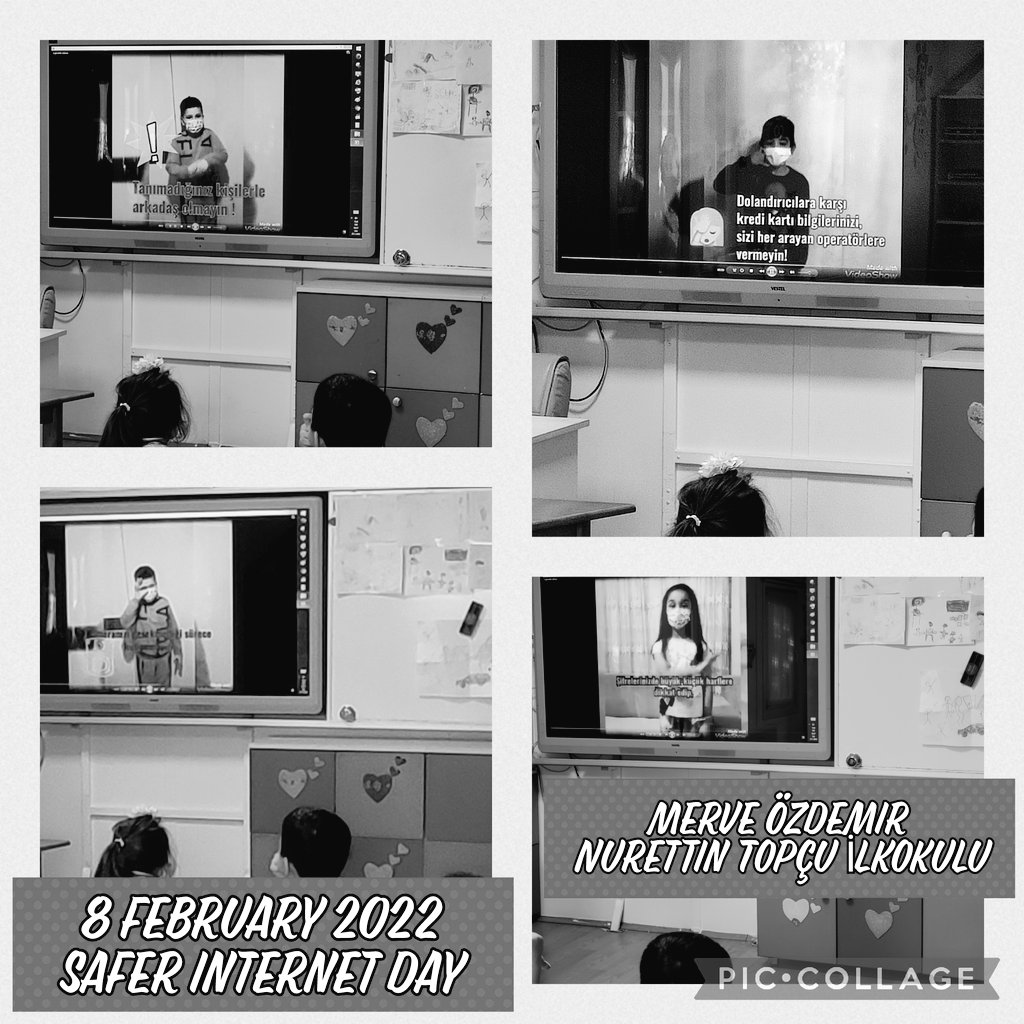 Merve ÖZDEMİR Nurettin Topçu İlkokulu -  8 February Internet Safer Day

<a href="/eTwinningEurope/">eTwinningEurope</a> 
<a href="/tretwinning/">eTwinning Türkiye</a> 
<a href="/eTwinning_ist/">eTwinning İstanbul</a> 
@eTwinningBsehir 
<a href="/IlkokuluTopcu/">Başakşehir Nurettin Topçu ilkokulu</a> 
<a href="/NowInstagram/">Öğrenenöğretmen</a>