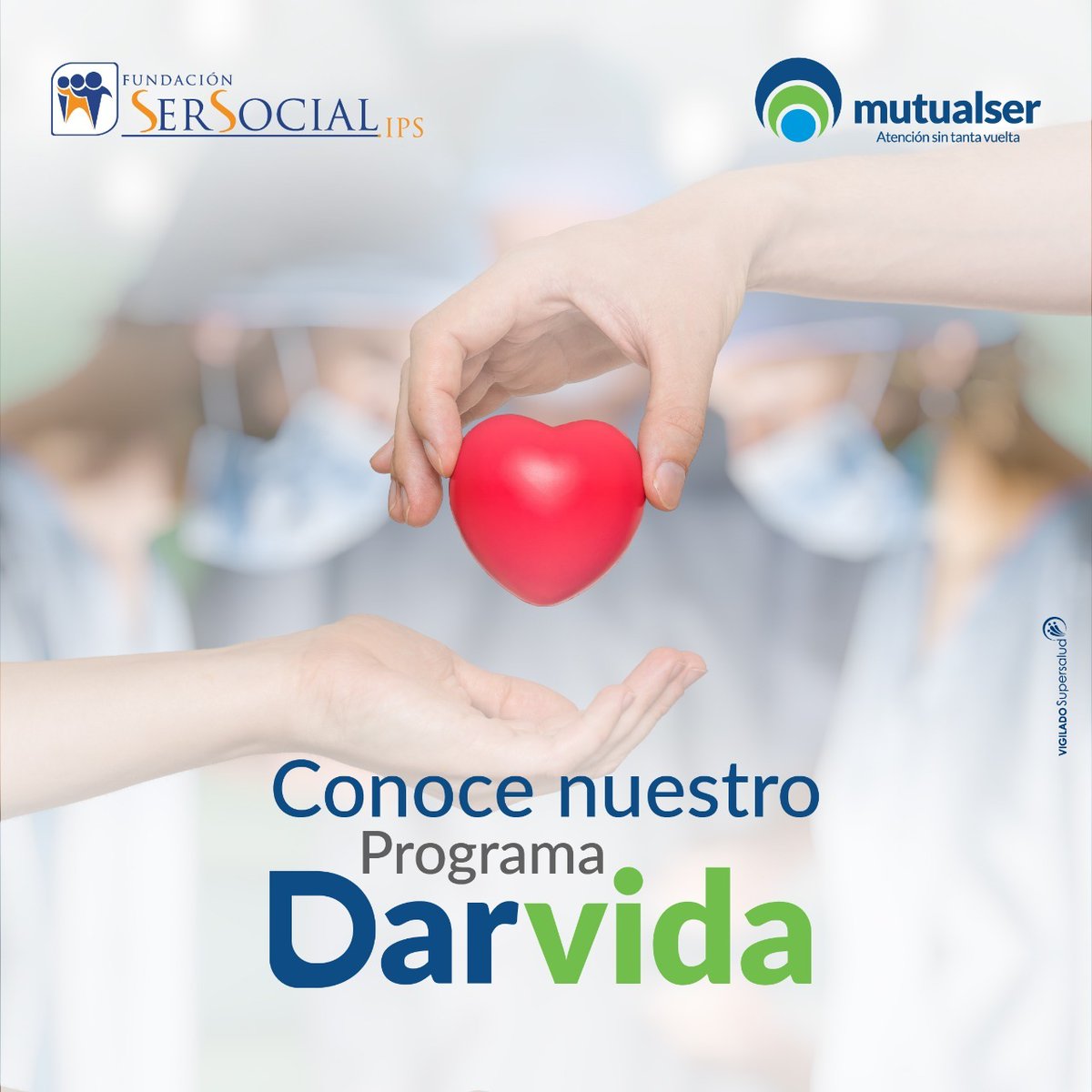 mutualser_'s tweet photo. ¿Ya haces parte de nuestro programa #servida?
Promovamos la donación de órganos, tejidos y trasplantes con el propósito de volvernos héroes y salvar vidas.
Para más información visita el siguiente enlace: https://t.co/HdiGLWVBka
#mutualsereps #donaciondeorganos 💙 https://t.co/BSHdVw2dF6