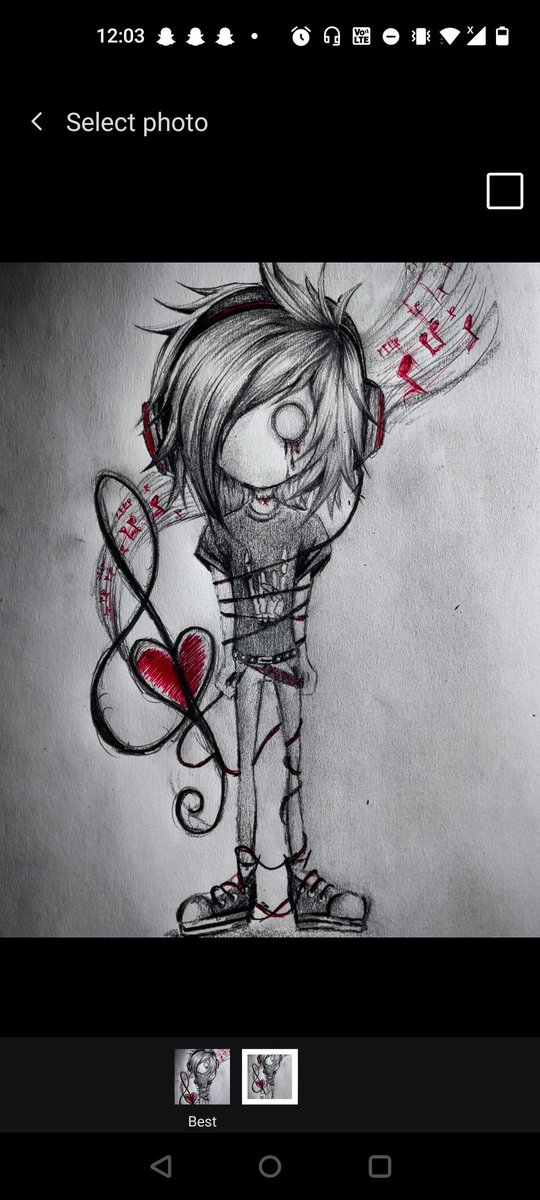 spookscene's tweet photo. An old pic reminding me that I should draw on paper again ;w; #emo #emoart #emodrawing #scenekid #rawrxd https://t.co/QfYSzcvQy7