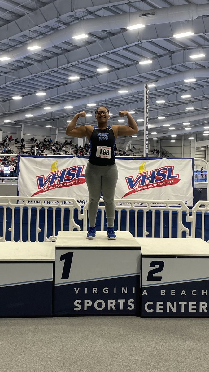 The Wildcats have another State Champion! Congratulations Anaya Harris your 2022 indoor 5A shot put State Champion. Boom! <a href="/BFellows_DRHS/">Brian Fellows</a> <a href="/watchsportswire/">Sportswire | The Crew</a> <a href="/henricosports/">henricosports (from RVA Sports Network)</a> <a href="/DeepRunTrackXC/">Deep Run Track & XC</a>