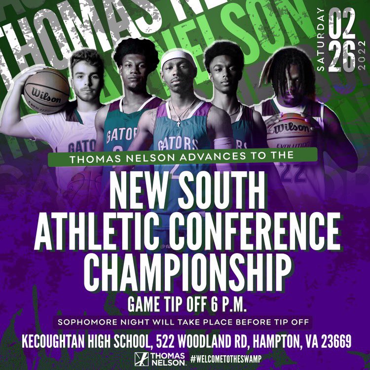 VPCCBasketball's tweet photo. 🐊 GAME DAY 🏀 vs Carolina Christian College
New South Athletic Conference Championship
Sophomore Day
Help us send our Sophomores off with a bang
The Swamp invades the Kave https://t.co/zVLt6NeiGz