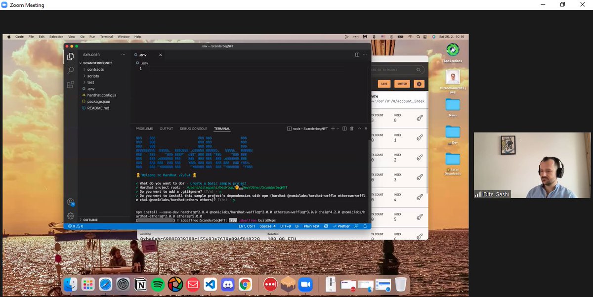 This #Saturday, in the presence of 25 new technology enthusiasts &amp; programmers👩‍💻👨‍💻, <a href="/GashiDite/">Dité | Web3Wizz</a> conducted a step-by-step training on how to program a #SmartContract based on #Ethereum &amp; #NFT.
We thank the great supporter and contributor💡to the startup community in🇽🇰, <a href="/GashiDite/">Dité | Web3Wizz</a>.