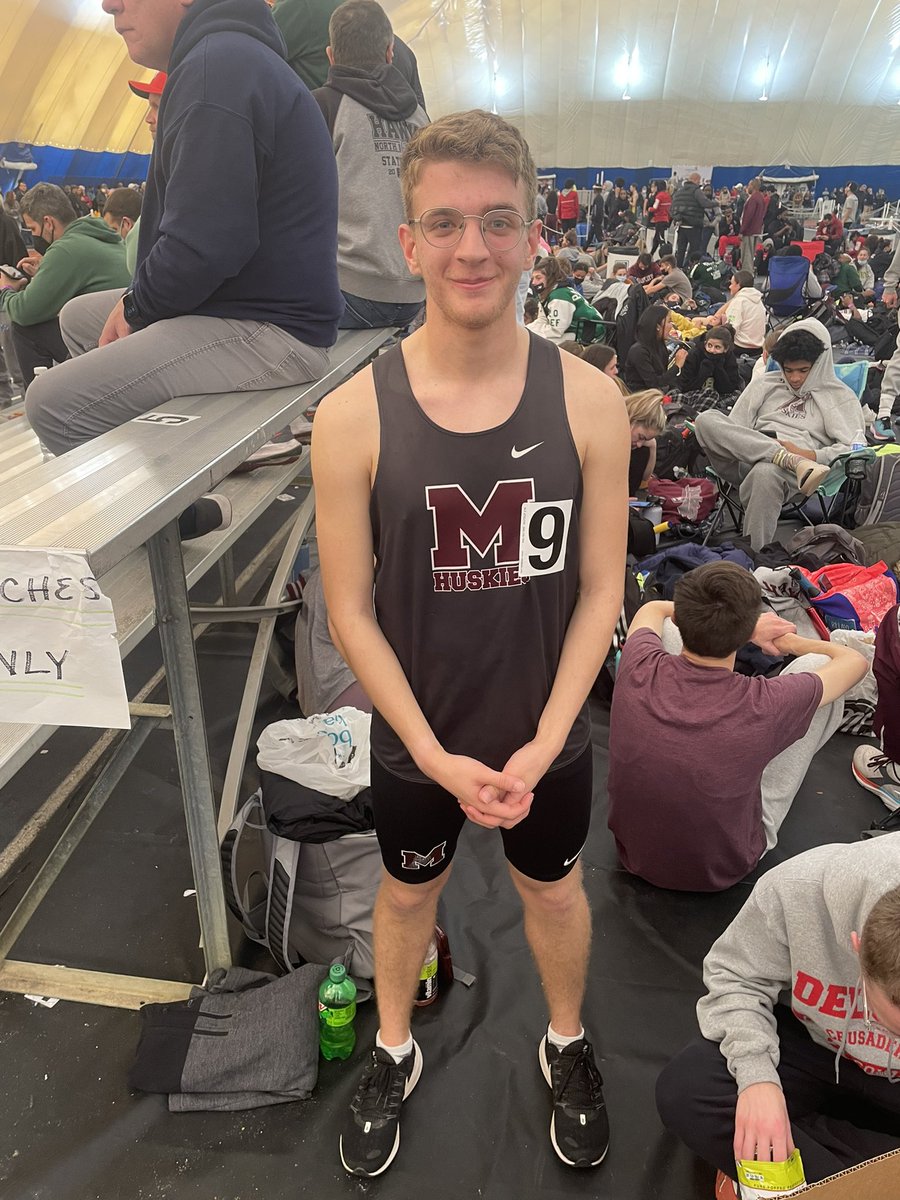 Carter LoPresti sets a new MRHS record in the indoor 3200 meter run. The new mark is now 9:47.46. <a href="/MRHSNJ/">Matawan Regional High School</a> <a href="/MatawanAthletic/">MatawanAthletics</a> <a href="/MatawanDawg/">The Dawg Pound</a>