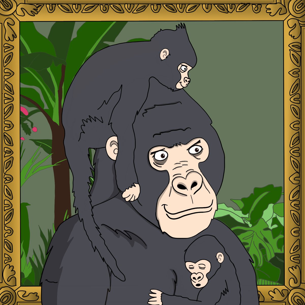 PlanetofHarambe's tweet photo. This Legendary #Harambe #NFT is extremely wholesome with his family!

This is why we need to save the Gorillas. More info on our charity roadmap tomorrow.

#NFT #NFT https://t.co/ha3iO7s0kI