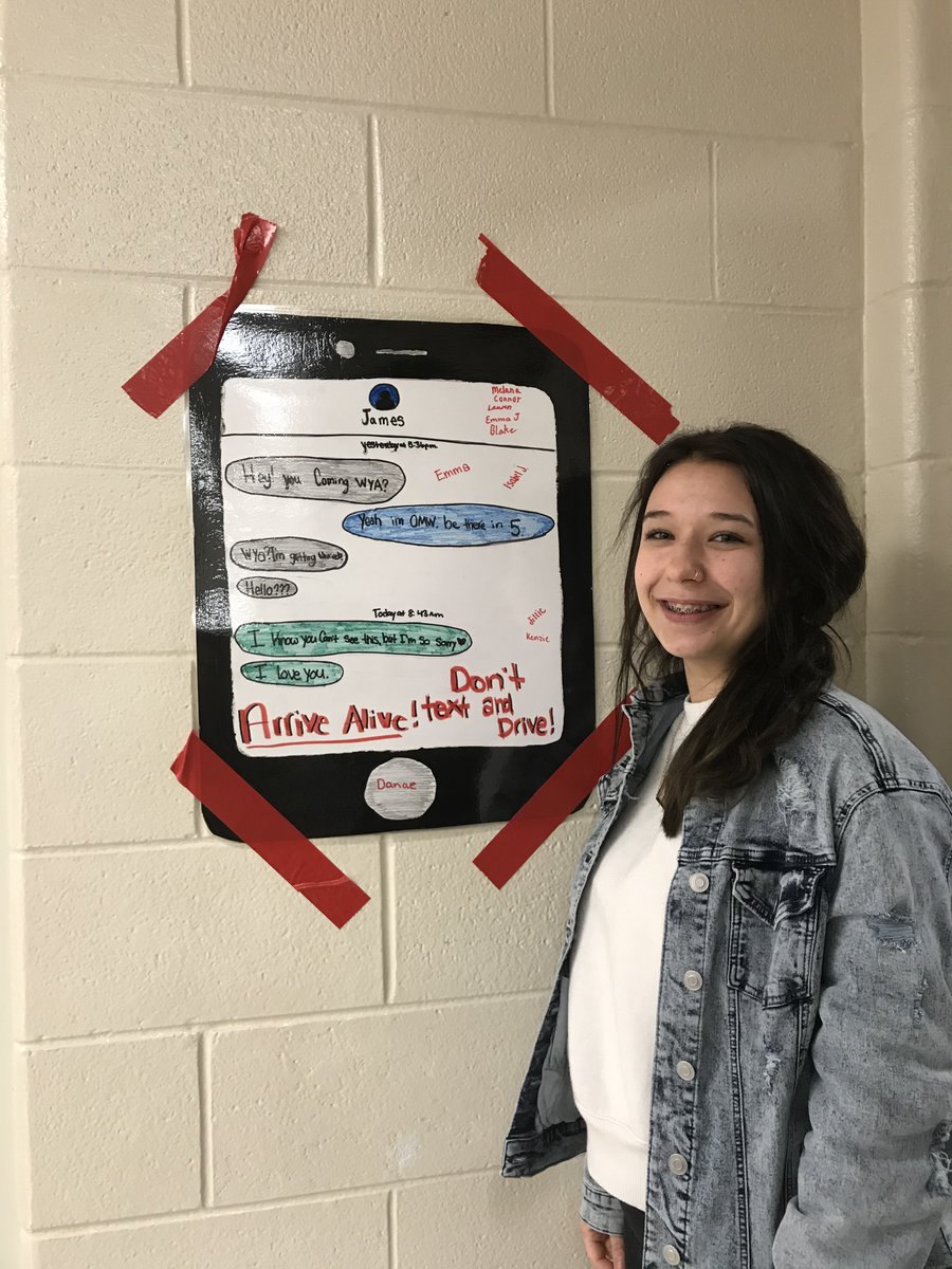 FCCLA students recently completed activities related to distracted driving as part of FCCLA's National Program Families Acting for Community Traffic Safety.  #CTEMonth #FCCLA <a href="/pentacareerctr/">Penta Career Center</a> <a href="/cschell32/">Schellyeah!</a>
