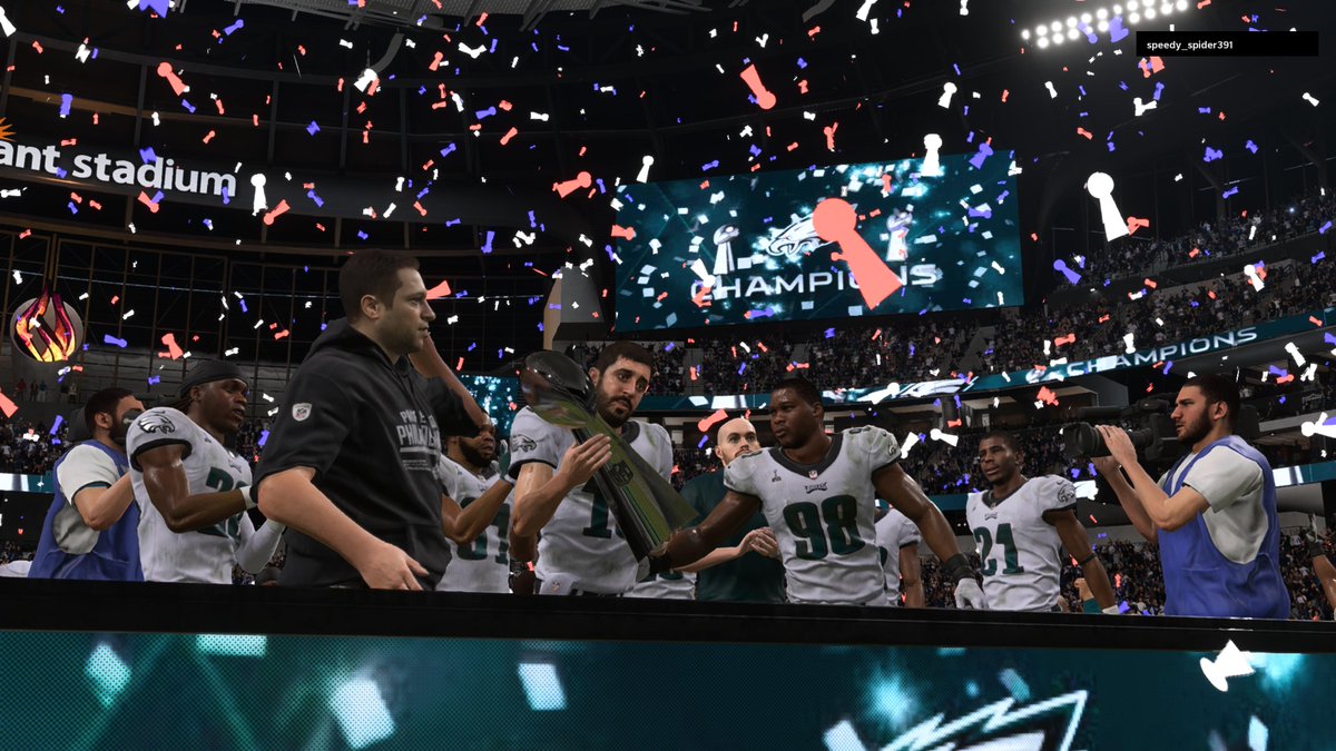ChronoKnight's tweet image. Finally won a Super Bowl in my online Madden franchise after 3 years of playing!