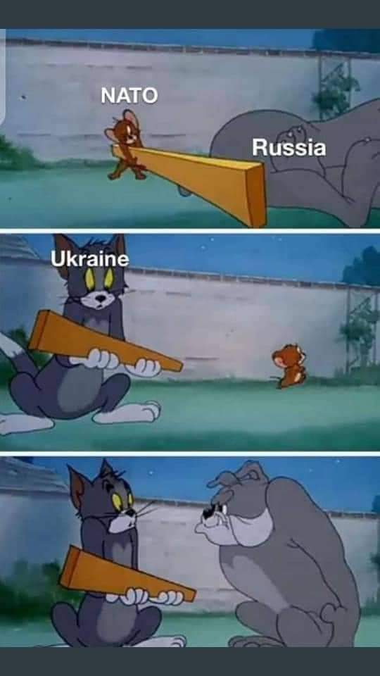 Summary of the current conflict.  NATO amazing promises to Ukraine. When the situation gets serious now you're on your own.