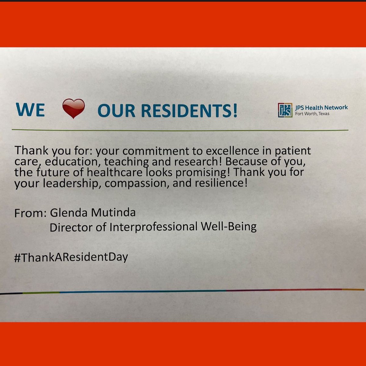 JPSGeri's tweet photo. Here are a few thanks from our hearts to yours. We are thankful for our fellow, Dr. Rathjen, today and every day! #Jpsgeri #thankaresident https://t.co/bHBmC1b5j0