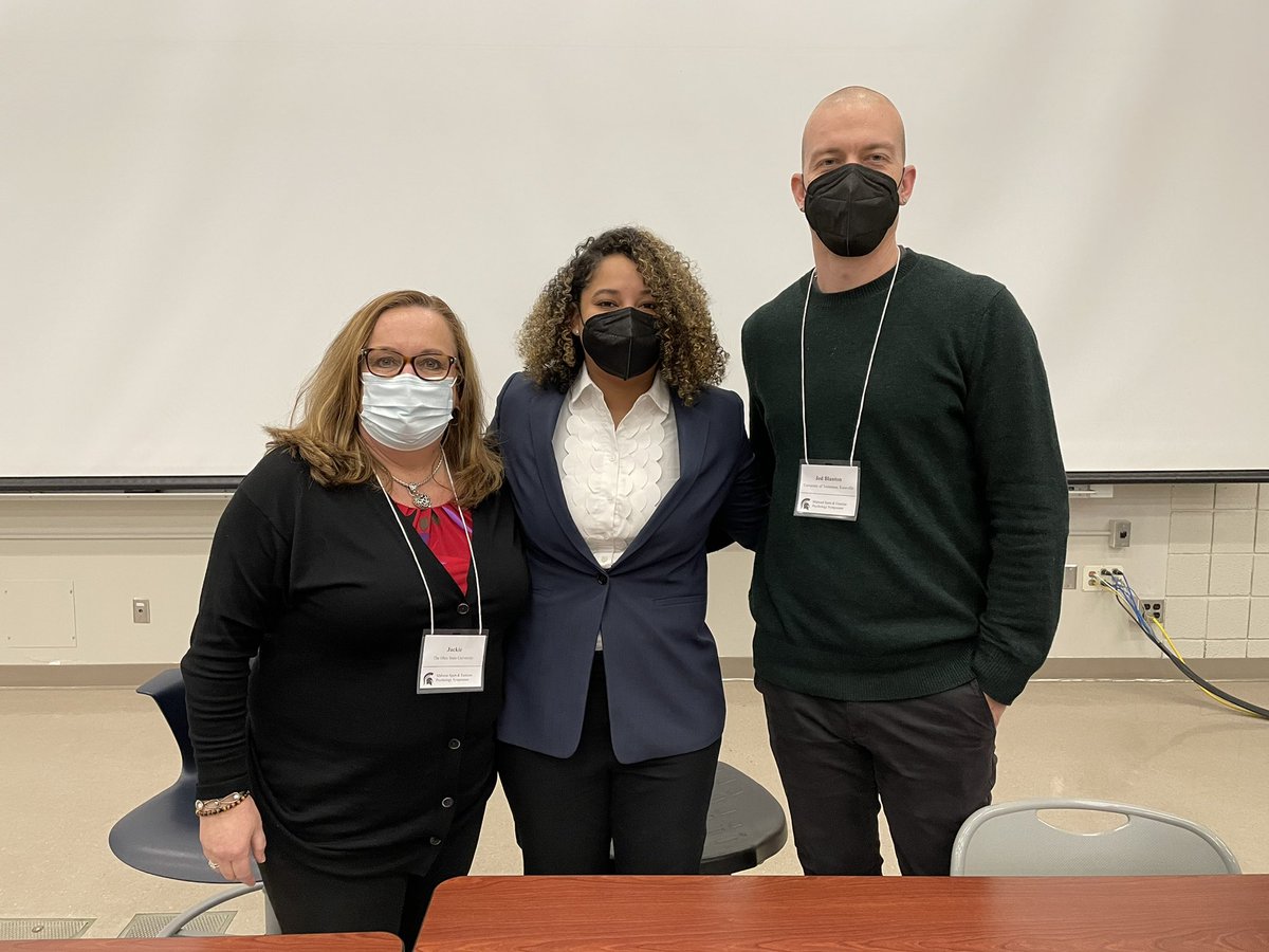 Thank you to our panel Shelby Baez, Jed Blanton, and Jackie Goodway for your advice to grad students!