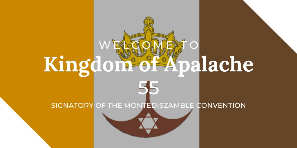 Montediszamble's tweet photo. Welcome to @apalachegov, the 55th signatory of the Montediszamble Convention! https://t.co/quVdgVDCsH