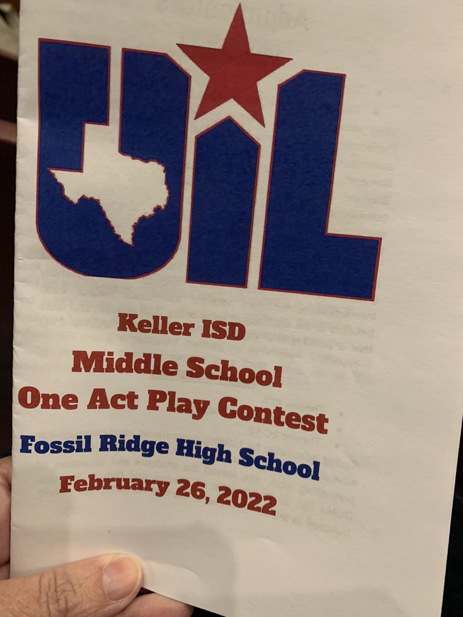 Watching a couple one acts today.