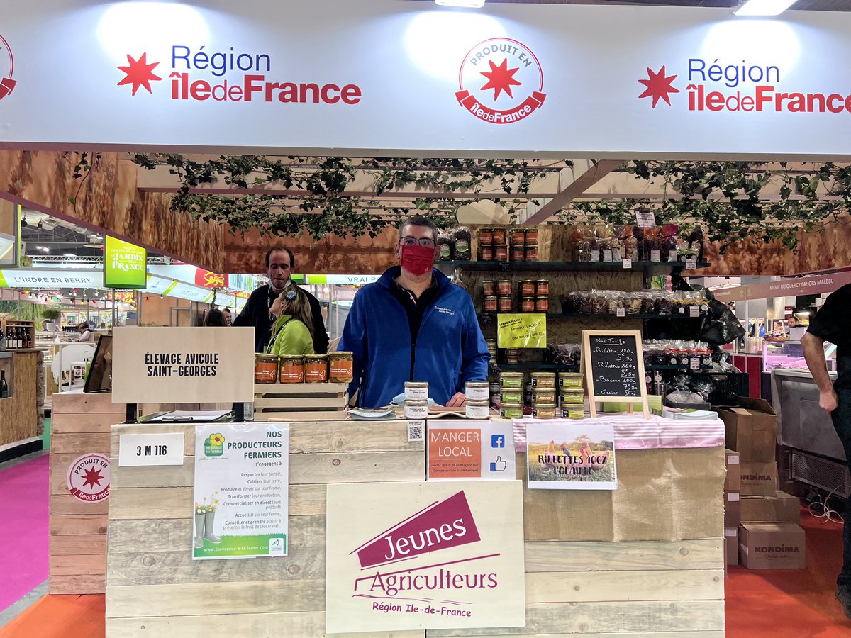 1er jour au salon 😉 <a href="/Salondelagri/">Salon International de l'Agriculture</a> 

Notre agriculture francilienne <a href="/iledefrance/">Région Île-de-France</a> est riche de sa diversité et de son savoir faire !

<a href="/JeunesAgri77/">JA Seine Et Marne</a> @idfterresaveurs <a href="/CAIDF/">Chambre d'agriculture de région Ile-de-France</a>