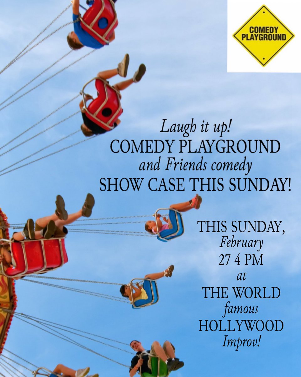 TeenComics's tweet photo. Come see the stars of tomorrow and the funnies to infinity! See the rising teenage and preteen comics &amp; laugh it up! family friendly awesome show!
@HollywoodImprov #comedyplayground #vaxonly #grabtix https://t.co/6yTyZdjX68
