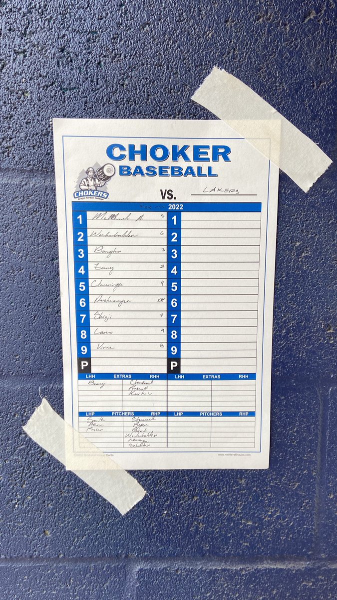 GHC_Baseball's tweet photo. Here’s your Game 3️⃣ line-up against @SwoccBaseball! First pitch is at 11⚾️
#ChokeEm #ChokeUp #BlueCollar https://t.co/gcE4V9wR8o