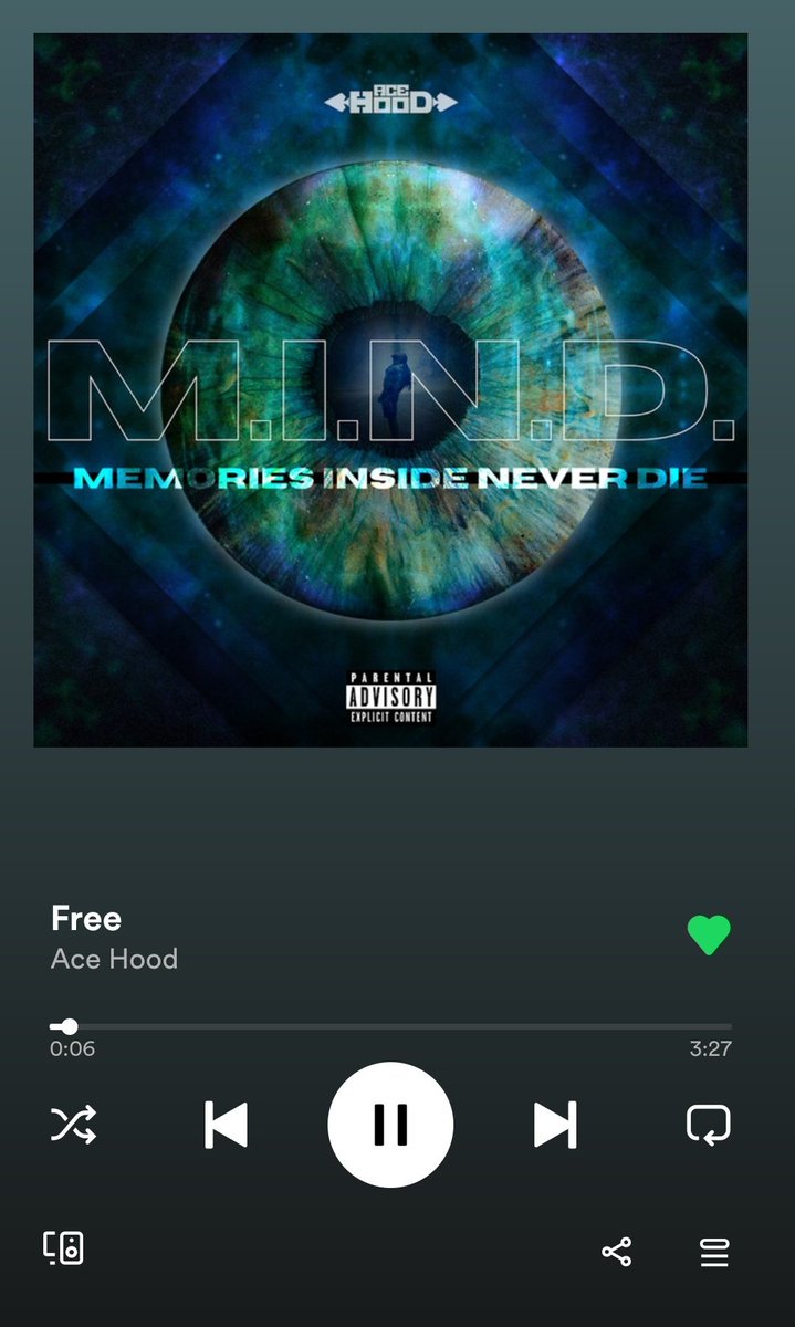 Rashyb's tweet photo. The M.I.N.D. EP from @Acehood is FIRE!!! 
0 skips, only rewinds
#hoodnation https://t.co/mwG2Z0hkGL