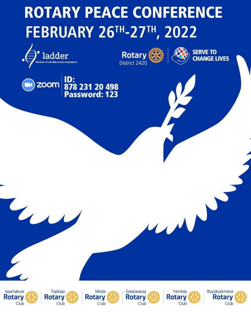 IWRIGlobal's tweet photo. ROTARY PEACE CONFERENCE 🕊

We are pleased to participate this weekend in the Rotary Peace Conference and invite all interested persons to join us. The conference starts today at 15:40 PM CET

📌 on Zoom: https://t.co/aZc1klLPj0... 
Passcode: 123 https://t.co/r4gxwTadBO