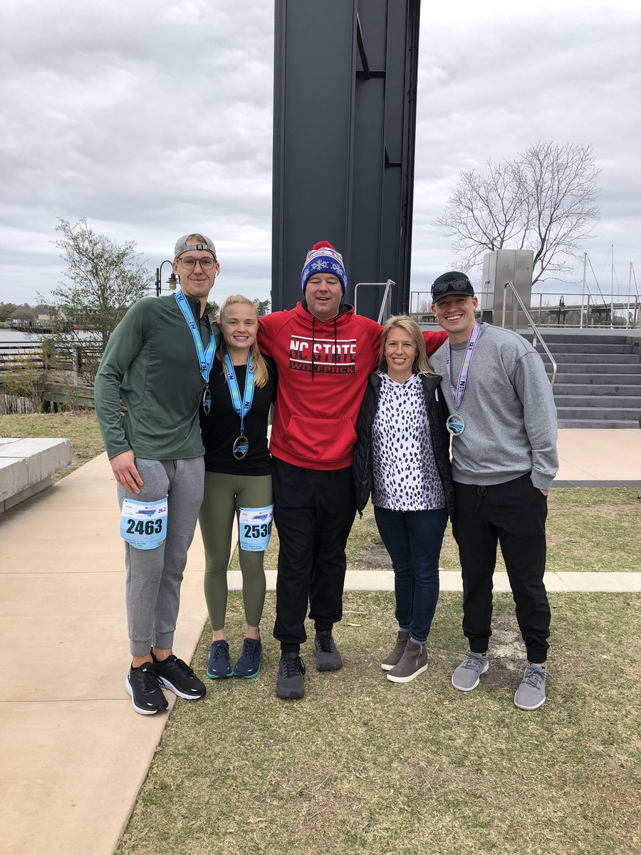 coachkinne's tweet photo. What a GREAT day today in Wilmington, NC! #26.2 #13.1 https://t.co/qssYxfaiWK