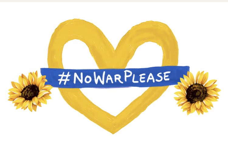 cox_library's tweet photo. To show some solidarity with the people of Ukraine, we’d like you to retweet this image with the hashtag #NoWarPlease https://t.co/ZqrdUMNENV