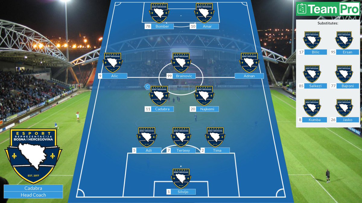 BihEsports's tweet photo. Tonight our two teams go into the second matchday.
Bosnia eSports plays against Northern Ireland esports, Pakistan esports and Algeria esports...
Bosnia ACY plays against Wales esports, Israel esports and UAE Esports...
(21:00-22:00)
#VPG #BalkanVPG https://t.co/zRXeFttoBI