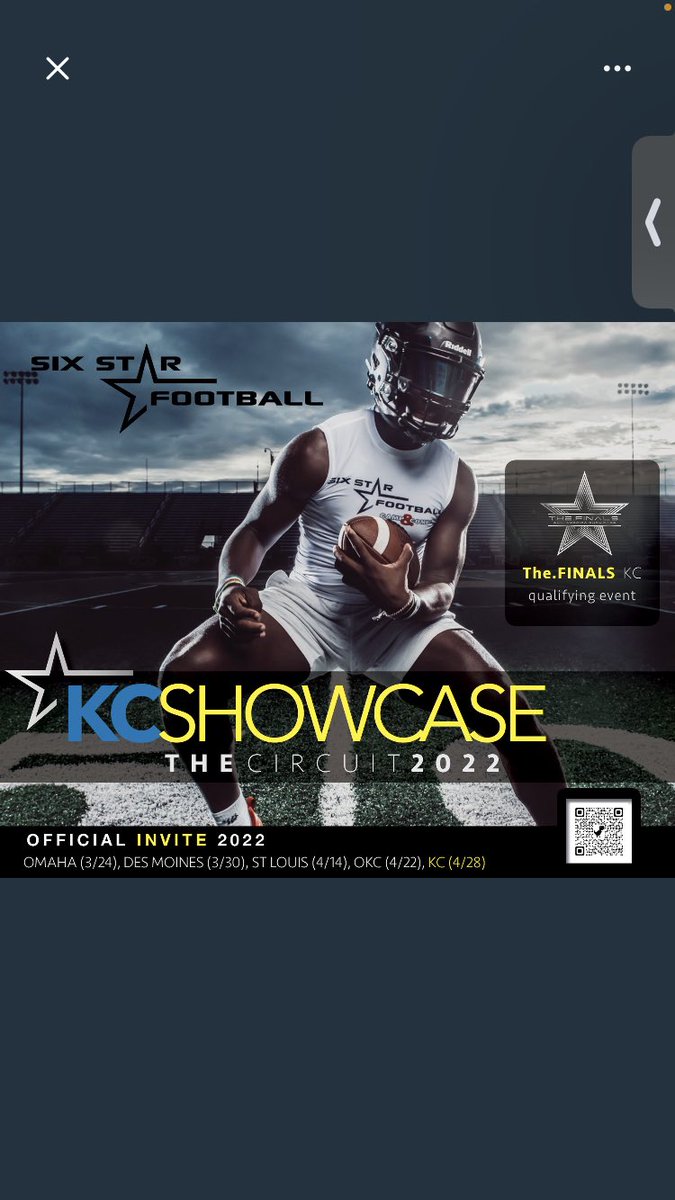 Thanks for the invite <a href="/6starfootballKS/">Six Star Football | KANSAS</a>