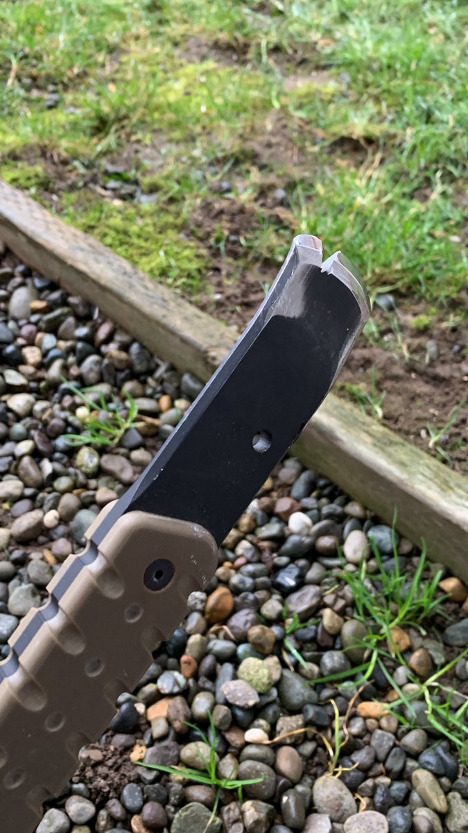 Just because you’ve sharpened your <a href="/gerbergear/">Gerber Gear</a> #downrange #tomahawk to the point of no return doesn’t mean you can’t give it new life. Meet my downrange #talon. #veteran designed and #handmade