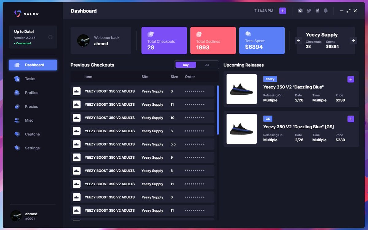 We'll bounce back, YS ain't holding us back on slides. @ValorAIO Proxies: @Accessproxies @ProxyHeavenio Gmails: @AlphaEssentiaIs