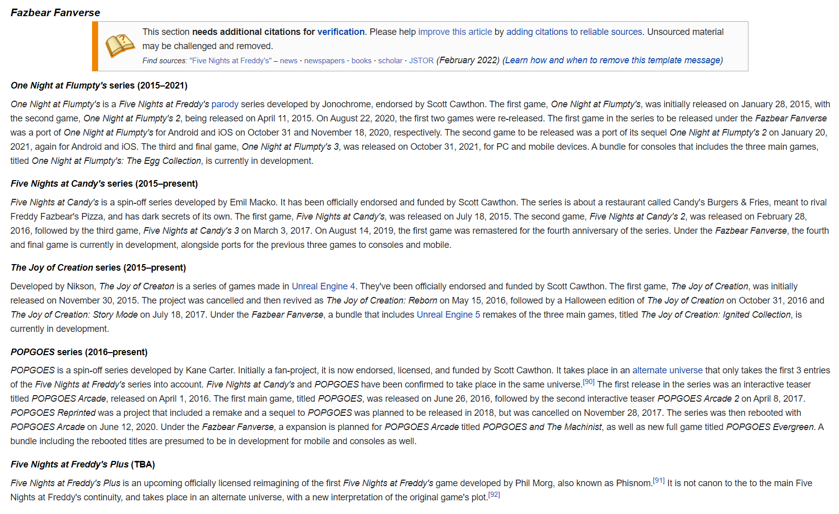 List of Five Nights at Freddy's media - Wikipedia