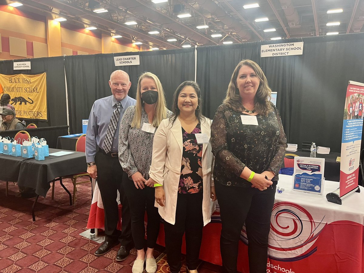 Missed us at the <a href="/azedschools/">Arizona Department of Education</a> job fair? Apply online at jobs.wesdschools.org! #WESDFamily