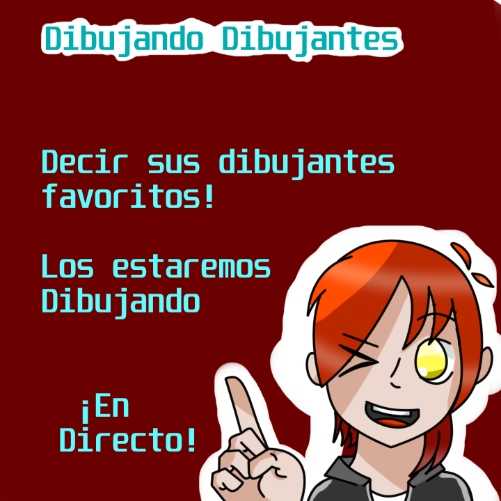 Para avivar mas la iniciativa de mis comisiones para la tableta y empezar con la revivicion de mi canal

Les presento mi nuevo proyecto!! Dibujando Dibujantes 

Estaré leyendo justo aquí, los dibujantes que uds quieran que dibuje , aparte de los que ya tengo planeados

❤️ + 🔁