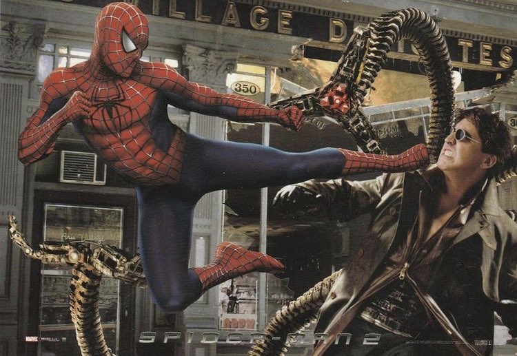 RT @TobeyGifs: Spider-Man 2 (2004) Promotional artwork https://t.co/ptA0tDrlye