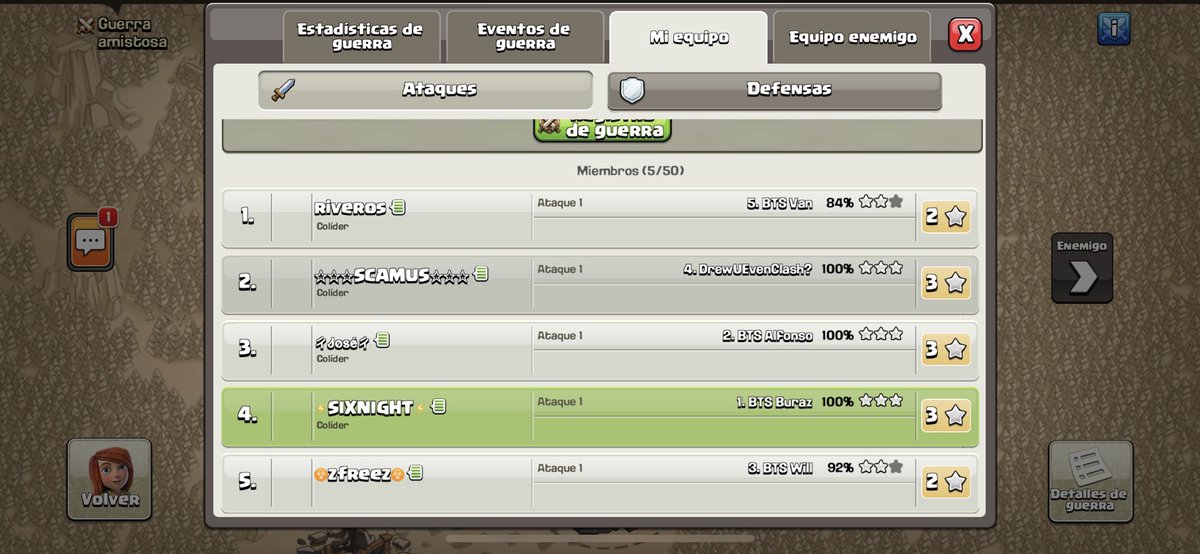 Orgulloso de todo el equipo <a href="/FawkesSport/">Fawkes E-sport</a> <a href="/PALETA_06/">PALETA</a> <a href="/PabloRi65056592/">Riveros CoC</a> <a href="/Jos3_CoC/">José</a> <a href="/sergiocamus/">SCAMUS</a> ,gran guerra contra un gran equipo como lo es @CreamRBetisCoC