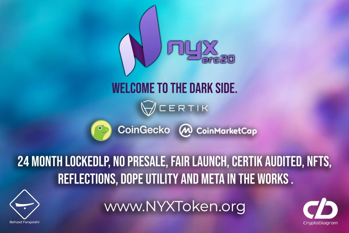 nahidsalamat68's tweet photo. @NyxToken #NYXT 
#NYXToken
 #NYXonNYE 
#NewCoin 
#NewToken 
#NFT 
#ERC20News 
#CryptoNews 
#Cryptocurrency 
#Veterans #MultipleSclerosis 
#Donation 
#charity
✌🚀💎🔥 https://t.co/43Ts6xB7U7