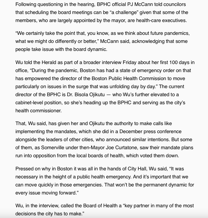 BostonFRU's tweet photo. 🚨BREAKING: Boston Board of Health meeting scheduled re: Covid-19 mandates, Tues. March 1 @ 4:30pm #BFRUeffect
We will post the zoom link when we have it! We MUST KEEP THESE UNELECTED BUREAUCRATS ACCOUNTABLE TO WE THE PEOPLE! @MayorWu you have no trust.
https://t.co/3Q6xQTpxb0 https://t.co/GULMlA1YJN