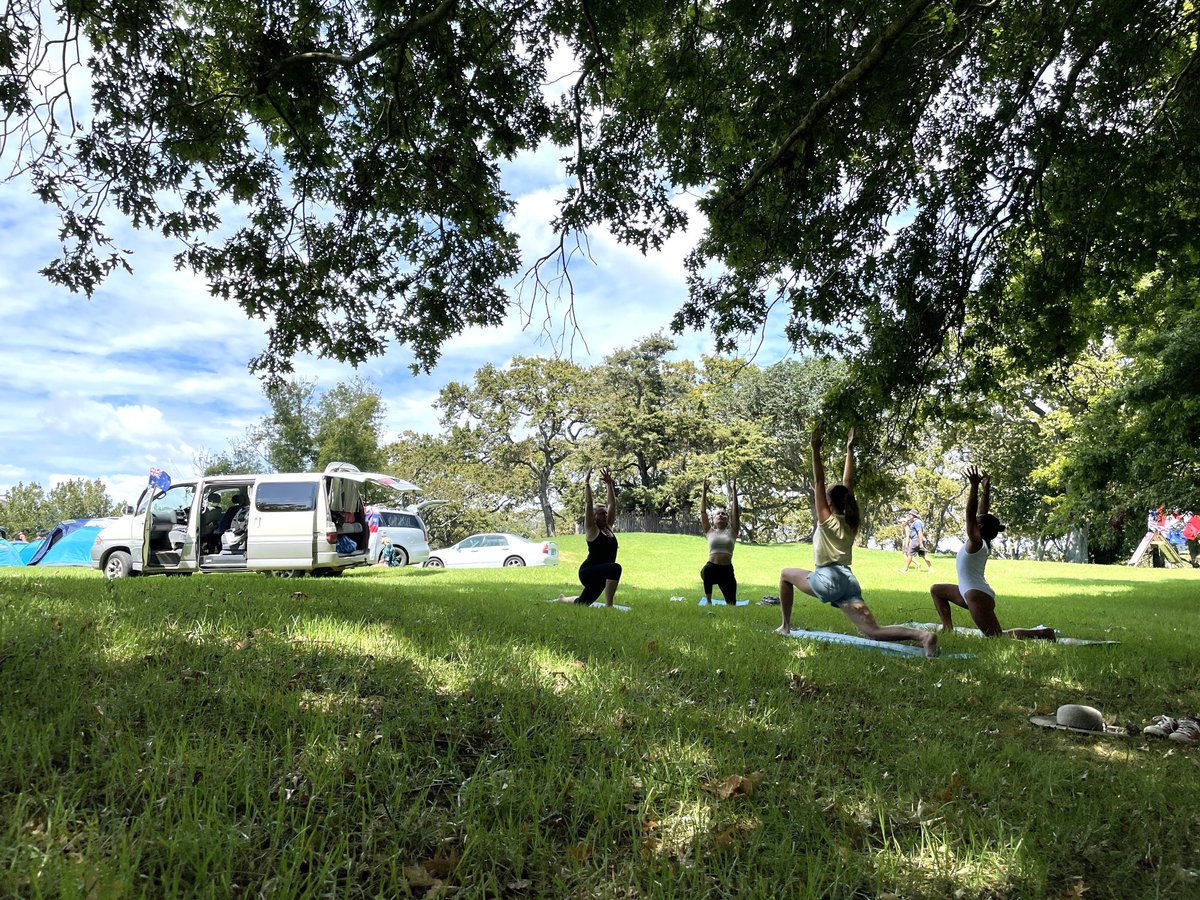 MrMorepork's tweet photo. Yoga at Freedom Camp Auckland Domain 🥰🏕🙏🕊 https://t.co/fuNvoYC5WM