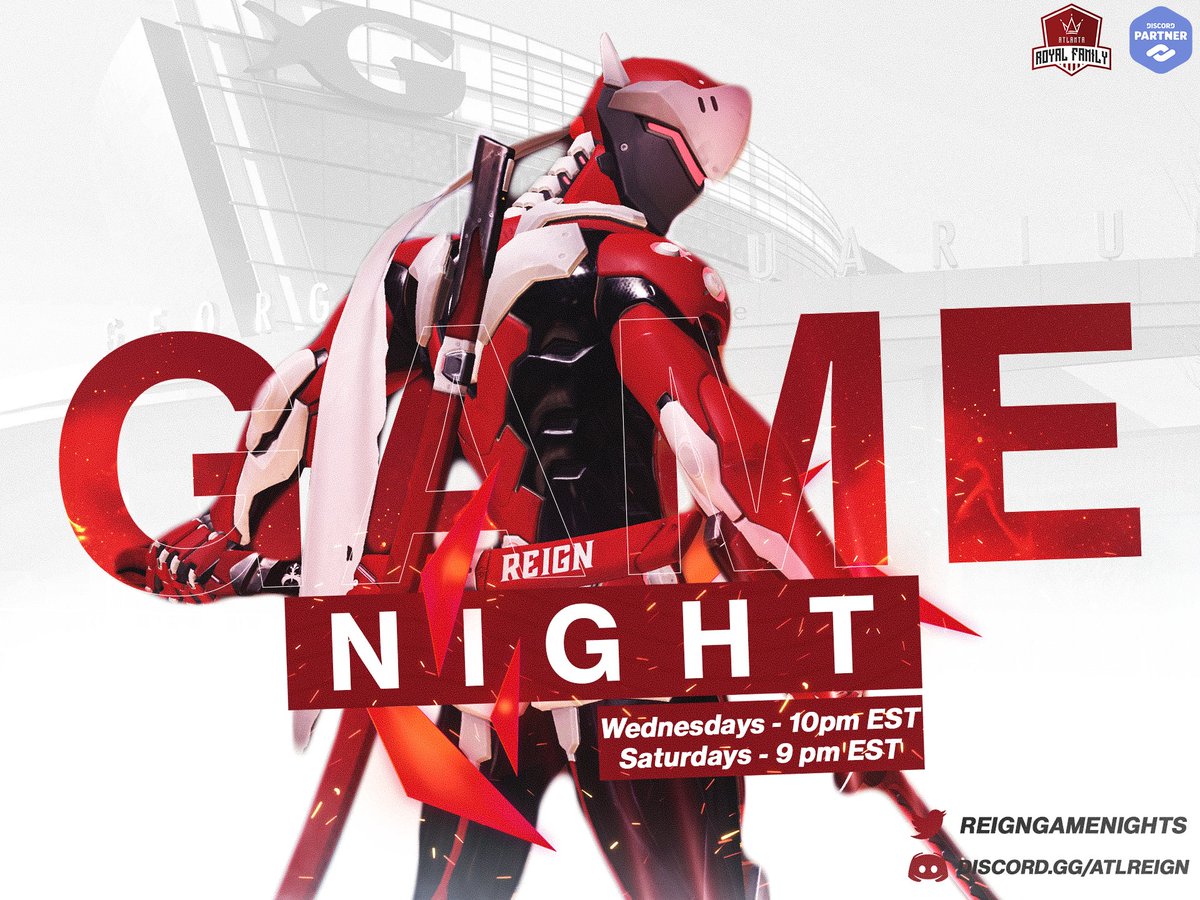 Empty your mind. Focus on the task at hand. Come join the Atlanta Reign community in one hour as we begin our Saturday Gamenight!! Discord.gg/ATLReign