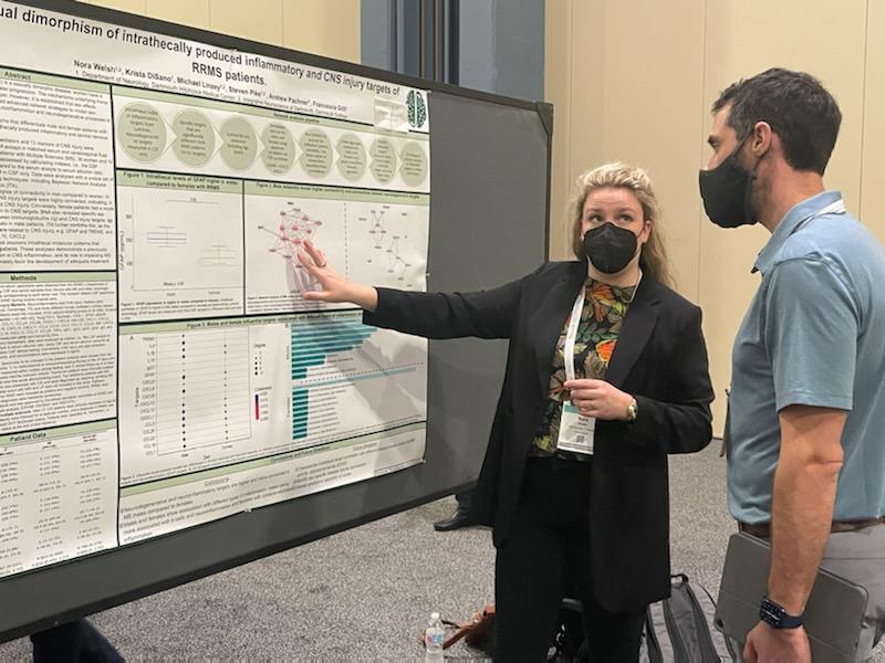 Successful #ACTRIMS2022 presenting about sex differences in patients with multiple sclerosis. Catch my action shot captured by <a href="/francesca_gilli/">Francesca Gilli</a>. <a href="/DartmouthNeuro/">Integrative Neuroscience at Dartmouth (IND)</a> <a href="/ACTRIMS/">ACTRIMS®</a>