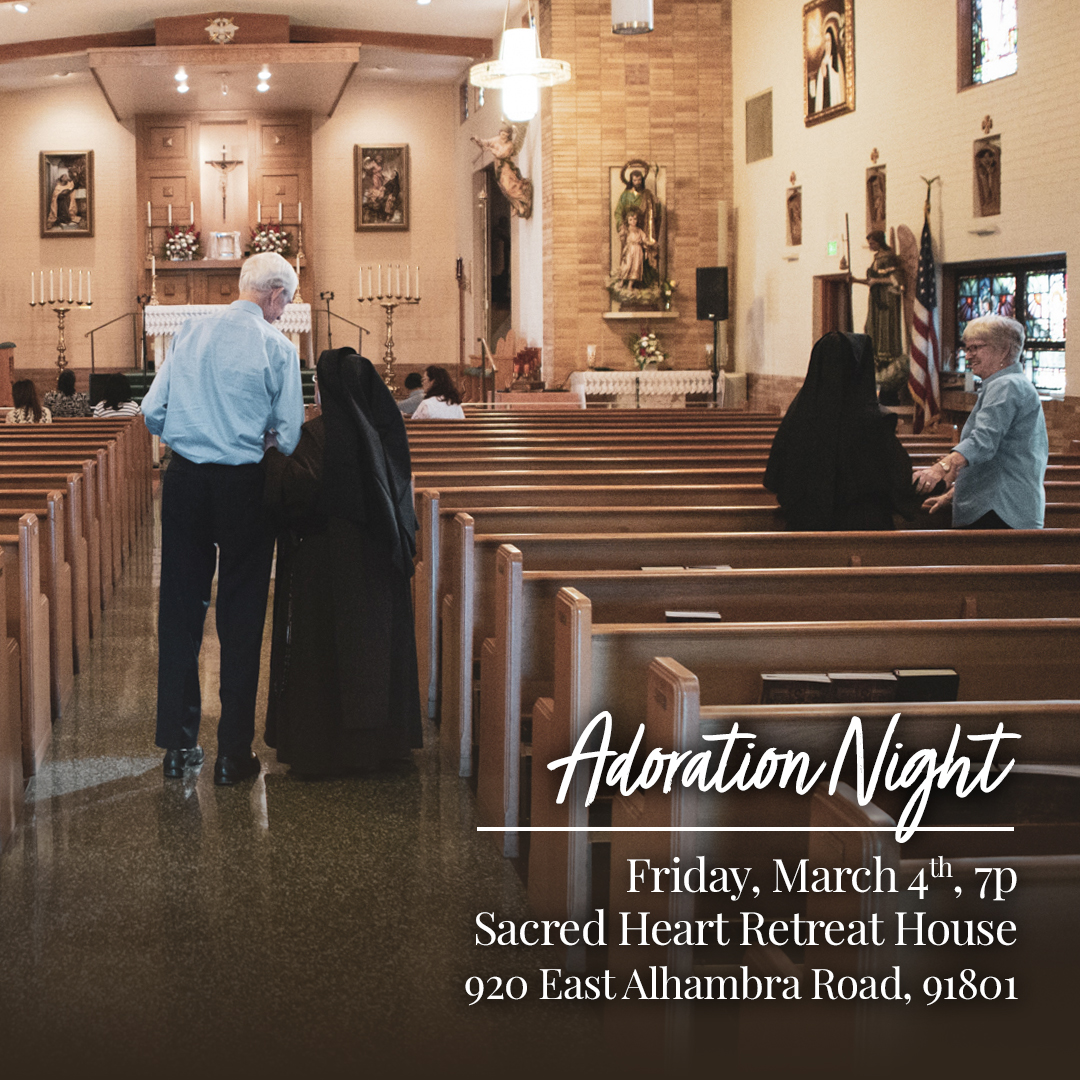 SHRHAlhambra's tweet photo. We invite you and your loved ones to our Lenten Adoration Night happening this Friday on our campus. Register online to save your seat: https://t.co/PKmgLvuBVt https://t.co/g5ztUo6rnb