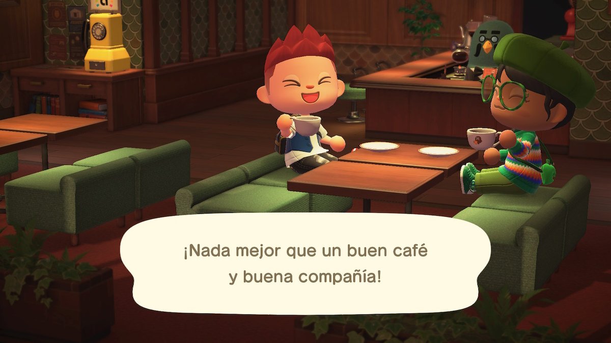 Dierods_Agent's tweet photo. Un café con mi amiga @txaguaFern estuvo delicioso el café en compañia ;) #AnimalCrossing #ACNH #NintendoSwitch https://t.co/36vtu0zQ7f