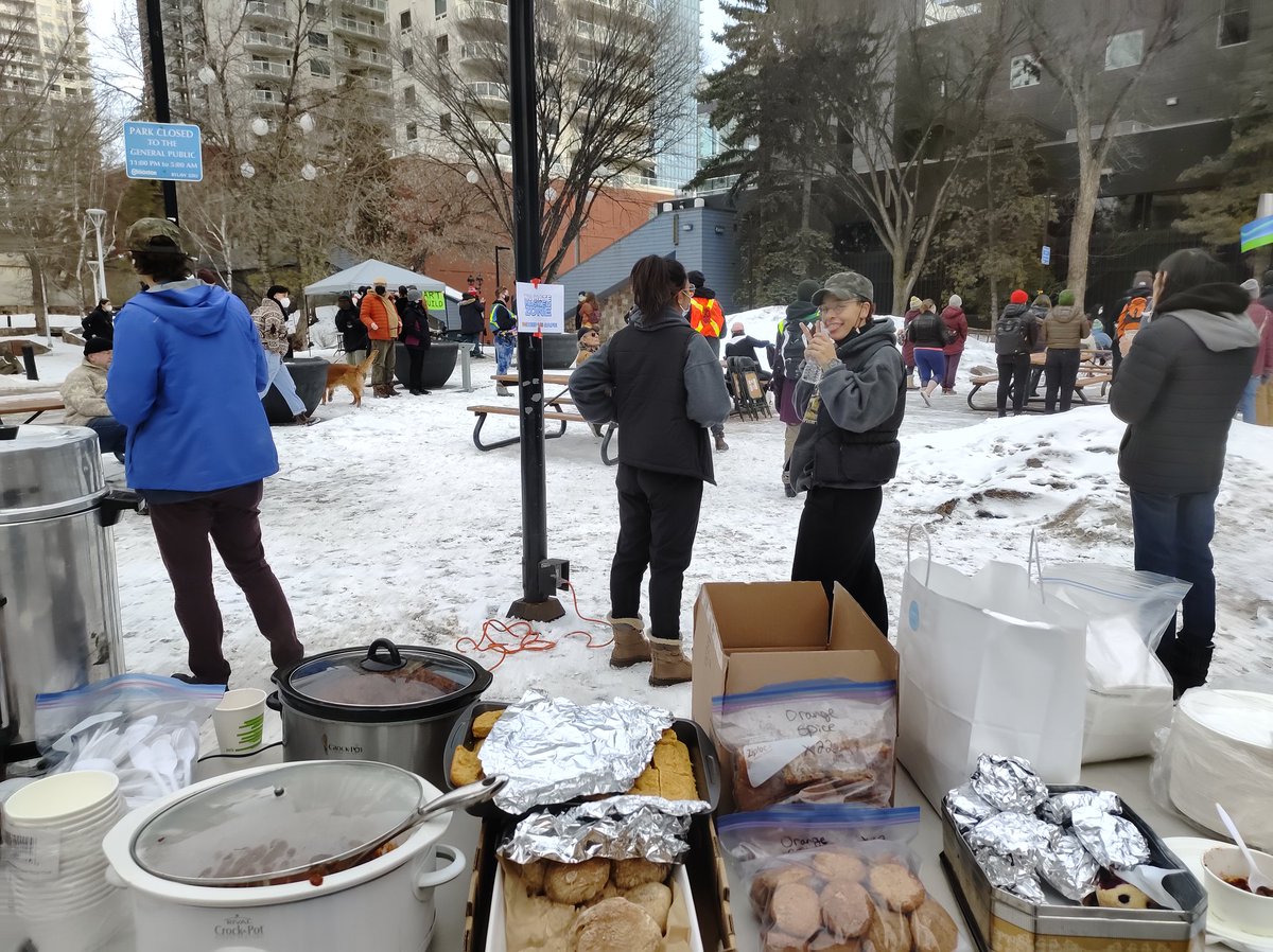 Down at Beaver Hills Block Party park serving chili, muffins, hot beverages and hibiscus tea. #TruckoffYEG #WeKeepUsSafe