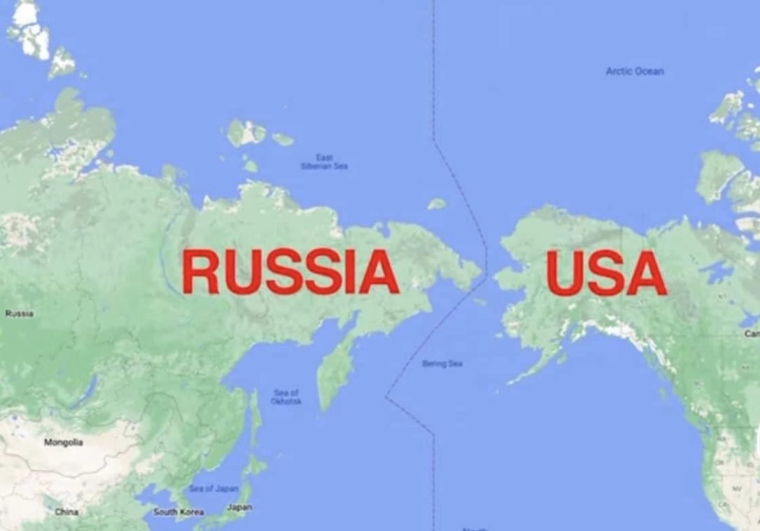 atensnut's tweet photo. Just in case you thought Russia was way on the other side of the world. https://t.co/FX5iDoIgtp