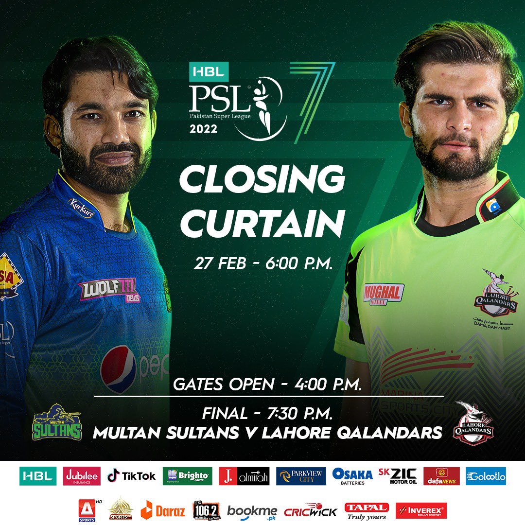 Good luck bhaiya 🥰 For final 🤩 Allah ap ki madad kry Ameen 🥰
@iMRizwanPak 
#PSLFinal 
#PSL7 #LevelHai 
#Janoobis